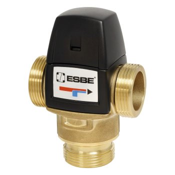 Термостатический смесительный клапан для ГВС ESBE VTA522, 45–65 °C, G 1″